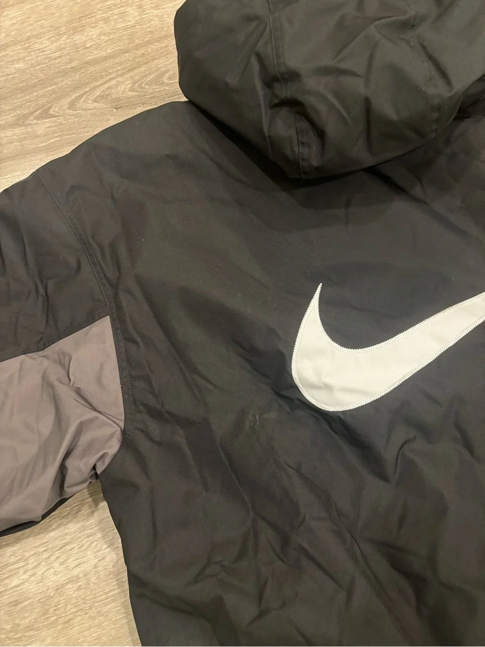 Nike Sportswear Mens Size XXL Solo Swoosh Hooded Puffer Jacket ($300) FB7852-010